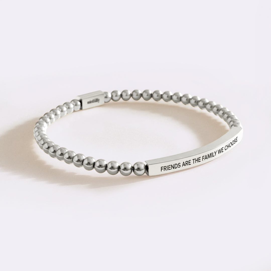 Friends Are The Family We Choose Beaded Inspire Bracelet by Seeyoura