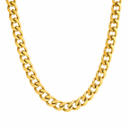 Geometric Chain Necklace in gold by Seeyoura