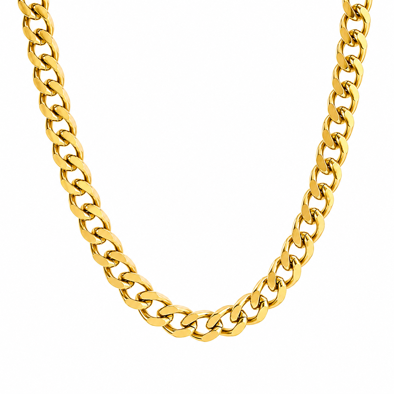 Geometric Chain Necklace in gold by Seeyoura