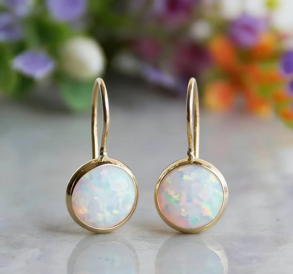 Geometric Gold Stud Earrings in Gold by Seeyoura