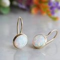 Geometric Gold Stud Earrings by Seeyoura