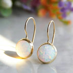Geometric Gold Stud Earrings by Seeyoura