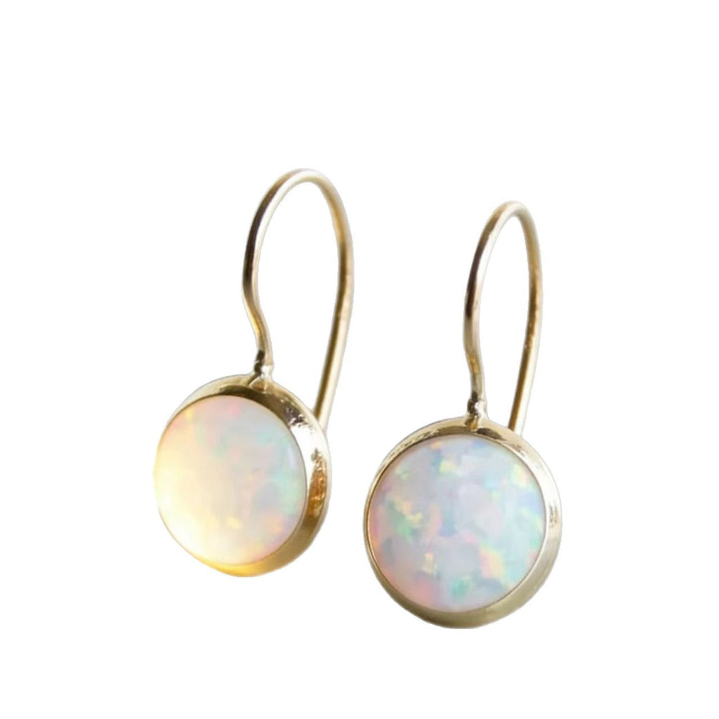 Geometric Gold Stud Earrings by Seeyoura