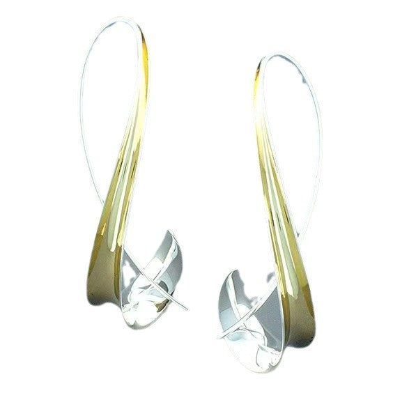 Geometric Hoop Earrings — Two-Tone by Seeyoura
