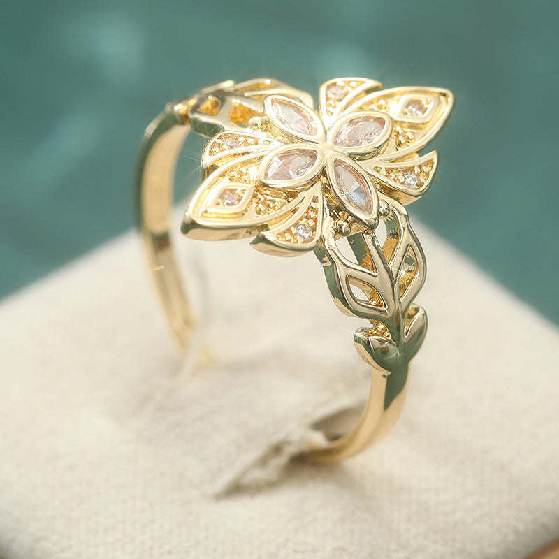 Gold Bohemian Ring for Women in Gold by Seeyoura