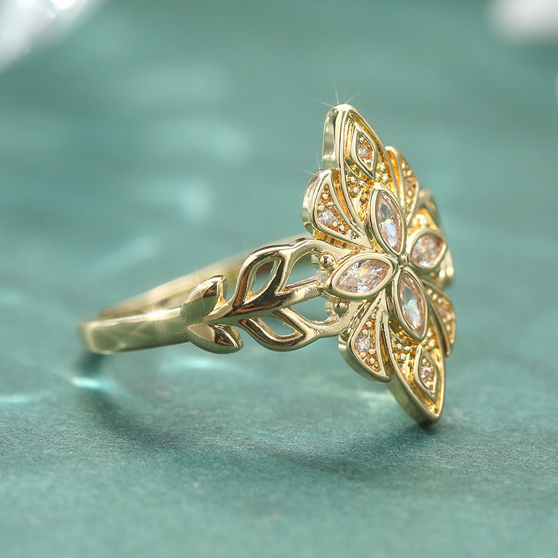 Gold Bohemian Ring for Women by Seeyoura