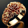 Gold Stacking Ring for Women in Gold, 1PCS by Seeyoura