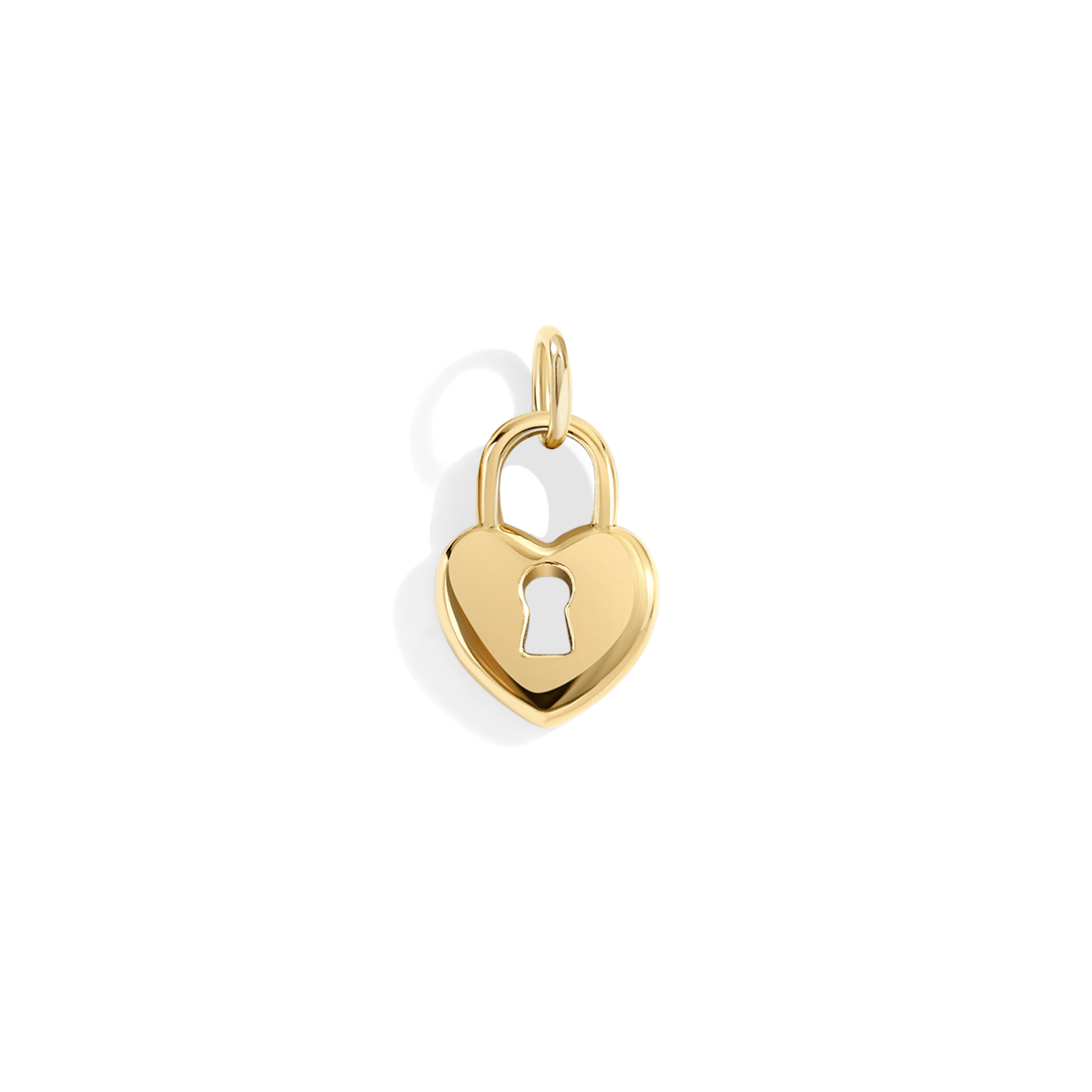Heart Lock Charm by Seeyoura