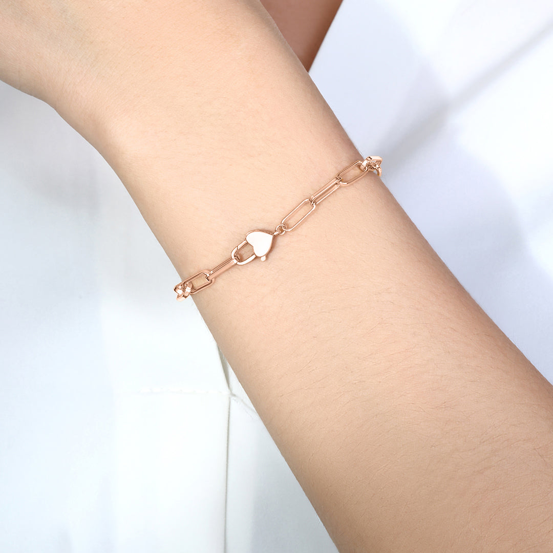 Heart Padlock Bracelet by Seeyoura
