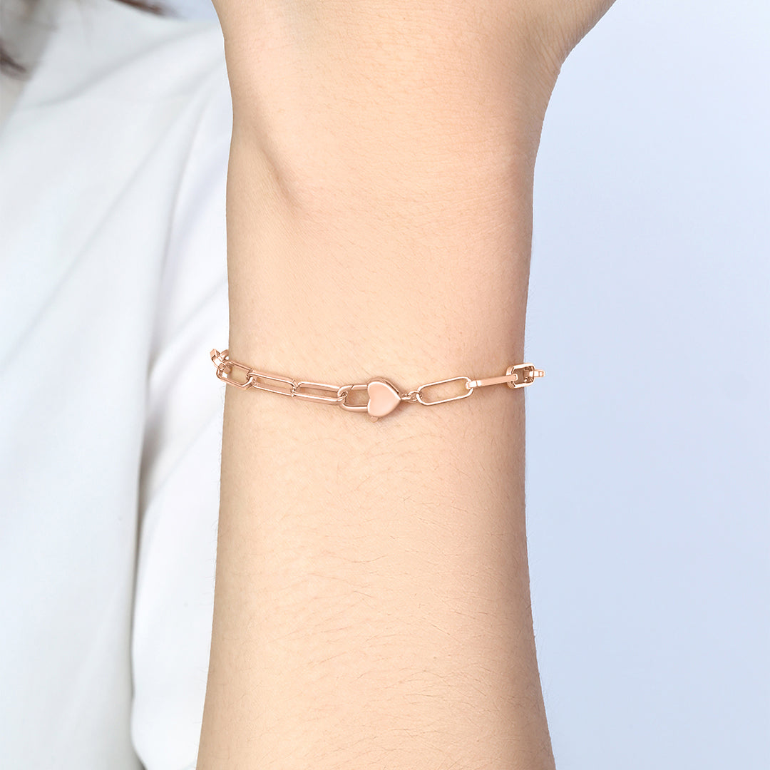 Heart Padlock Bracelet by Seeyoura