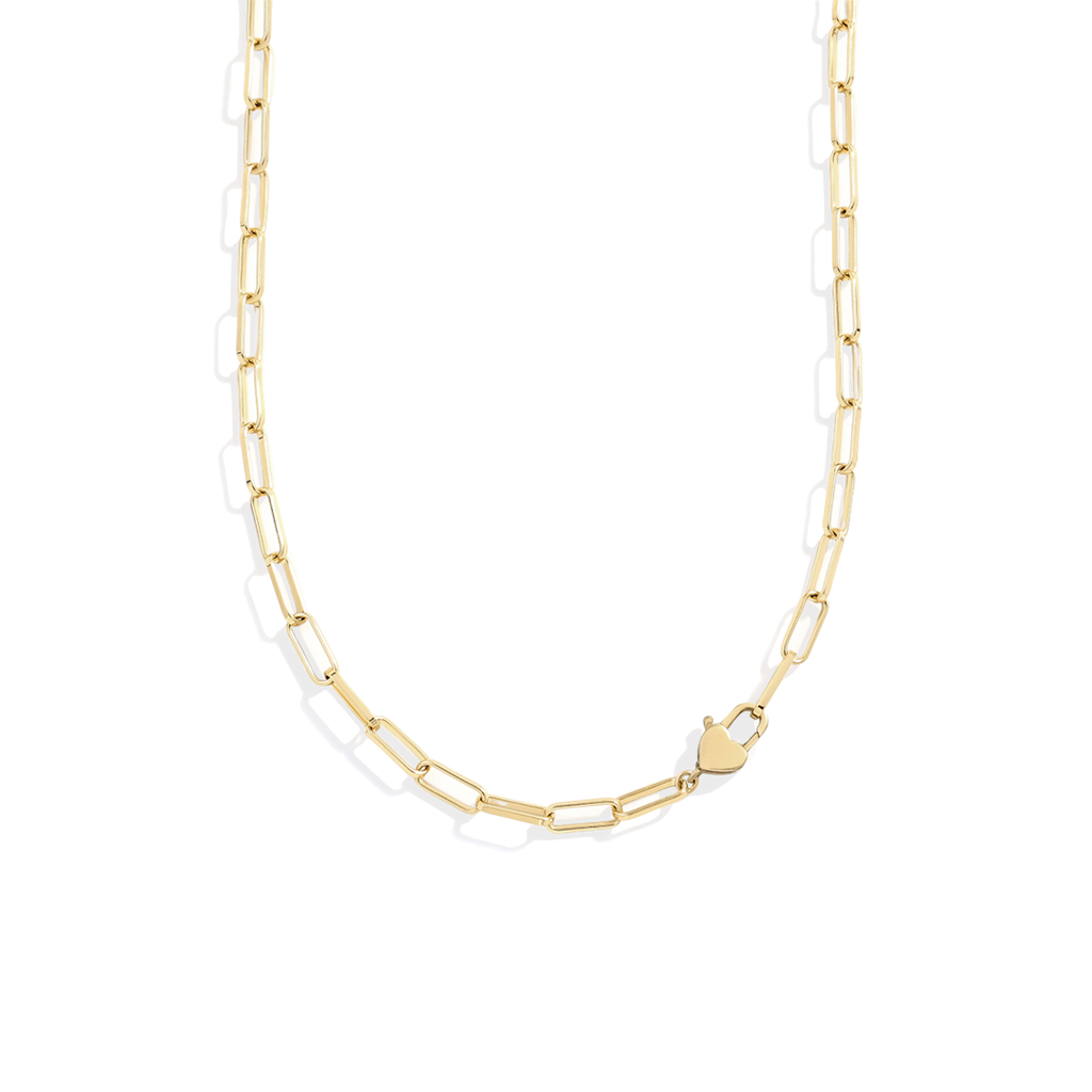 Heart Padlock Necklace in gold by Seeyoura