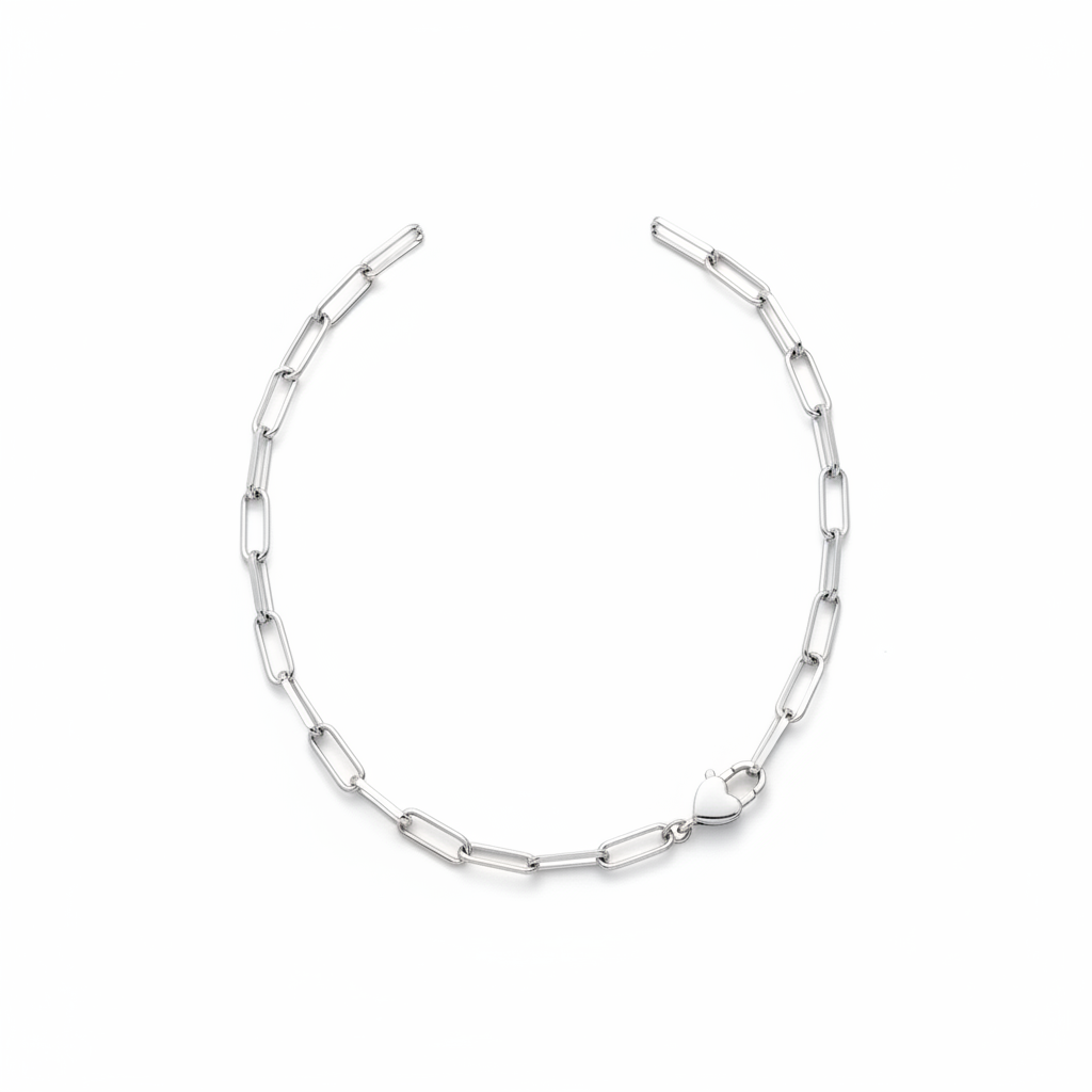 Heart Padlock Necklace in silver by Seeyoura