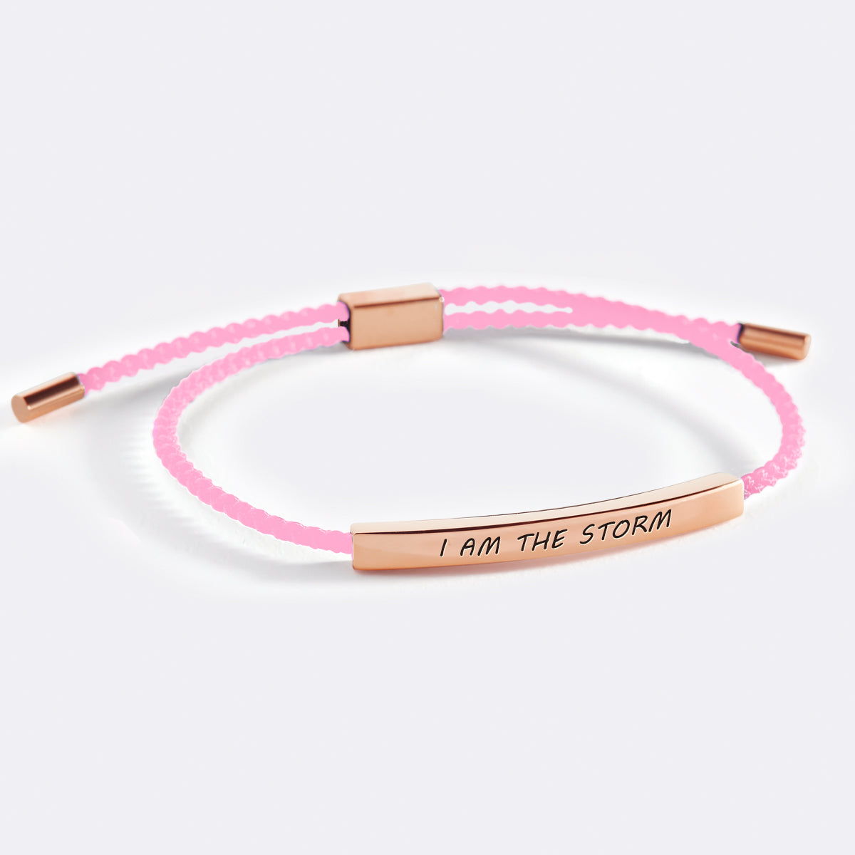 I Am The Storm Inspire Bracelet in Pink, rose-gold by Seeyoura