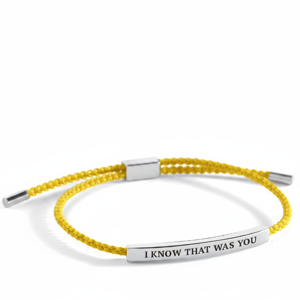 I Know That Was You Inspire Bracelet in Lemon Yellow, gold by Seeyoura