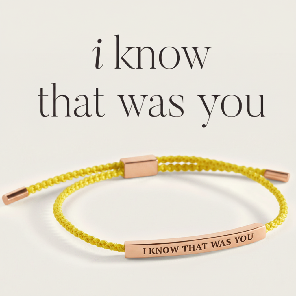 I Know That Was You Inspire Bracelet in Lemon Yellow, rose-gold by Seeyoura