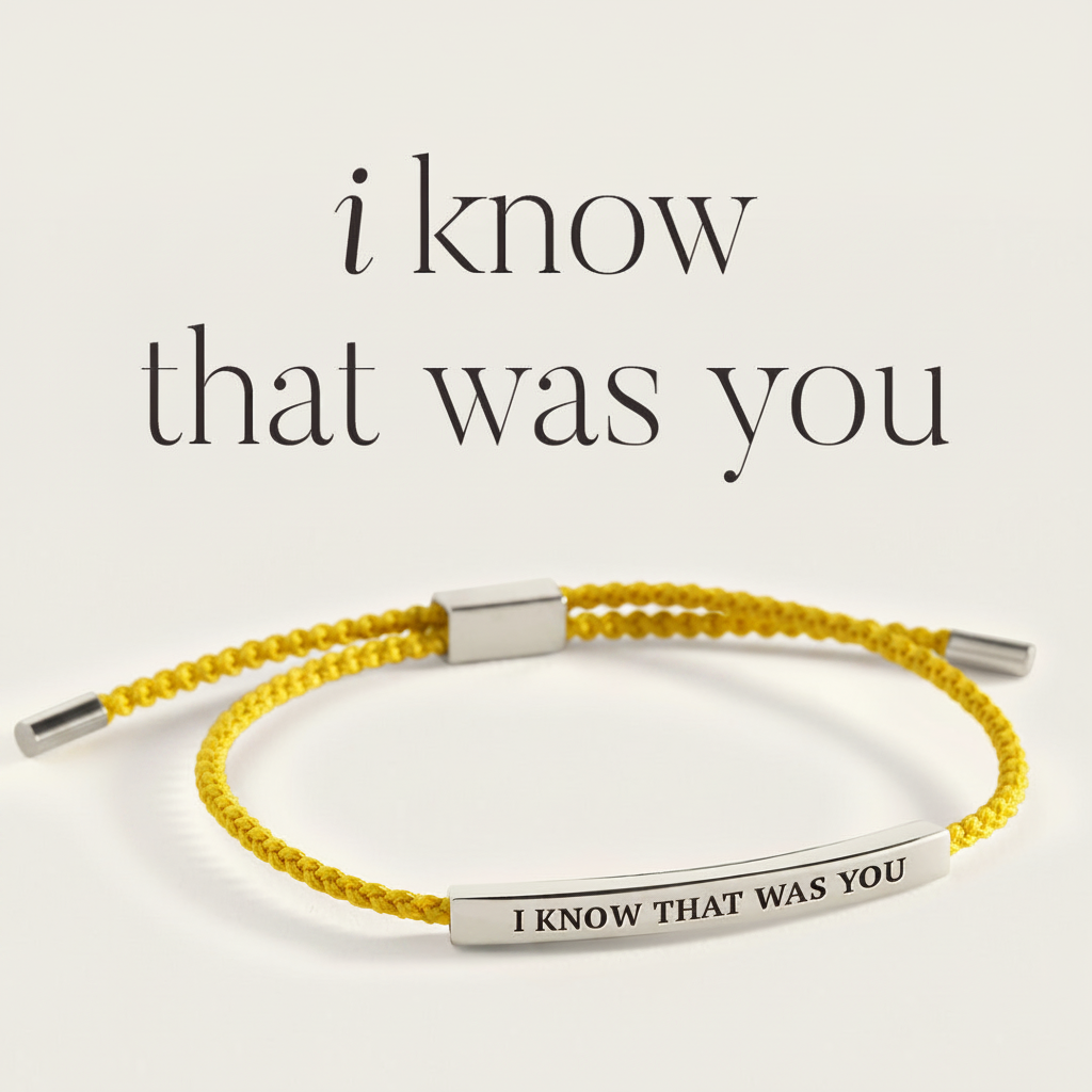 I Know That Was You Inspire Bracelet in Lemon Yellow, silver by Seeyoura