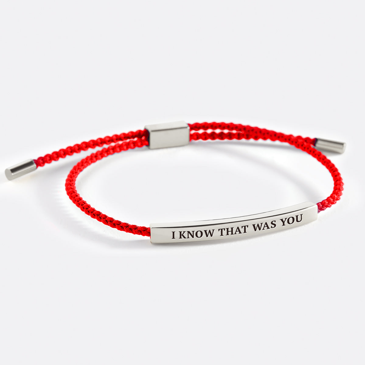 I Know That Was You Inspire Bracelet in Lucky Red, silver by Seeyoura