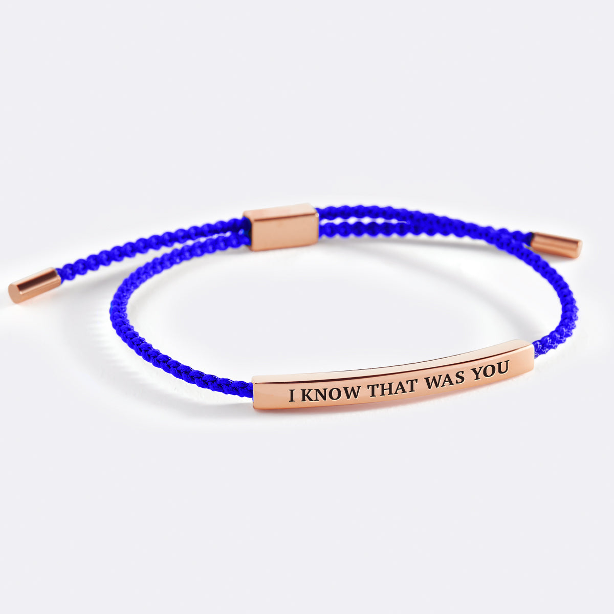 I Know That Was You Inspire Bracelet in Royal Blue, rose-gold by Seeyoura