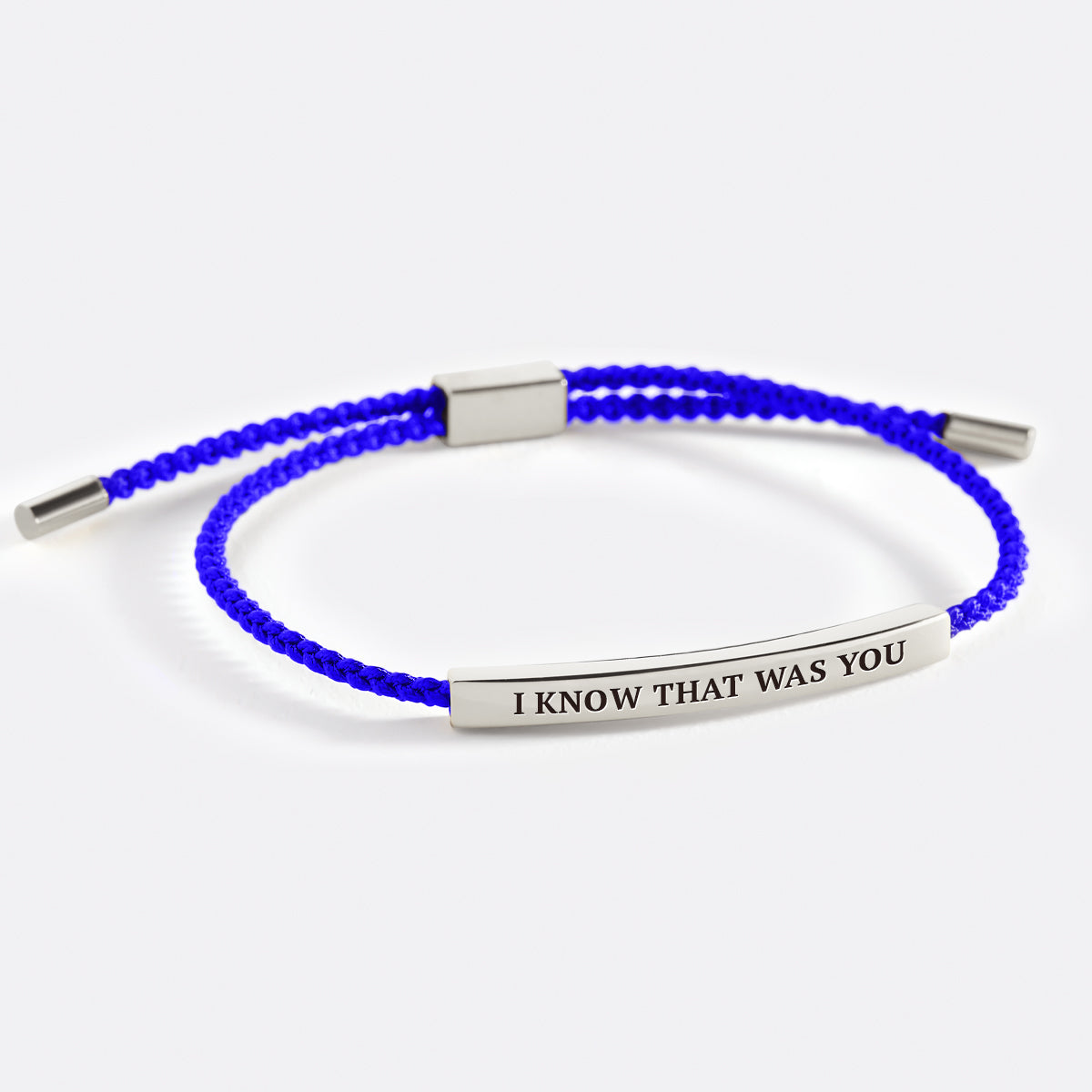 I Know That Was You Inspire Bracelet in Royal Blue, silver by Seeyoura