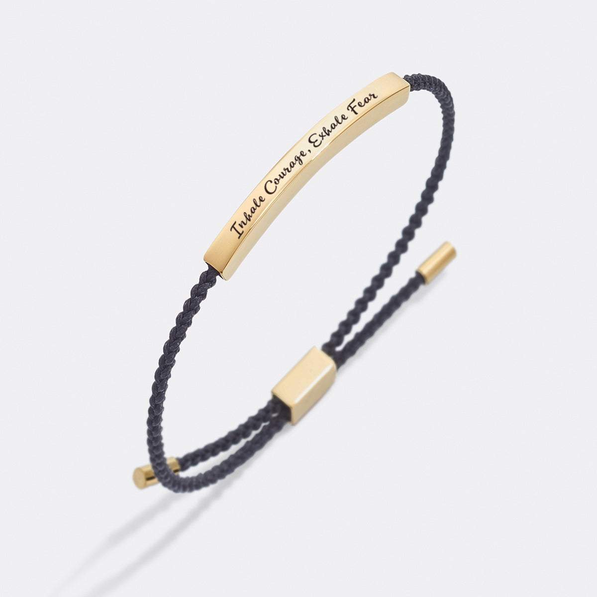 Inhale Courage, Exhale Fear Inspire Bracelet by Seeyoura