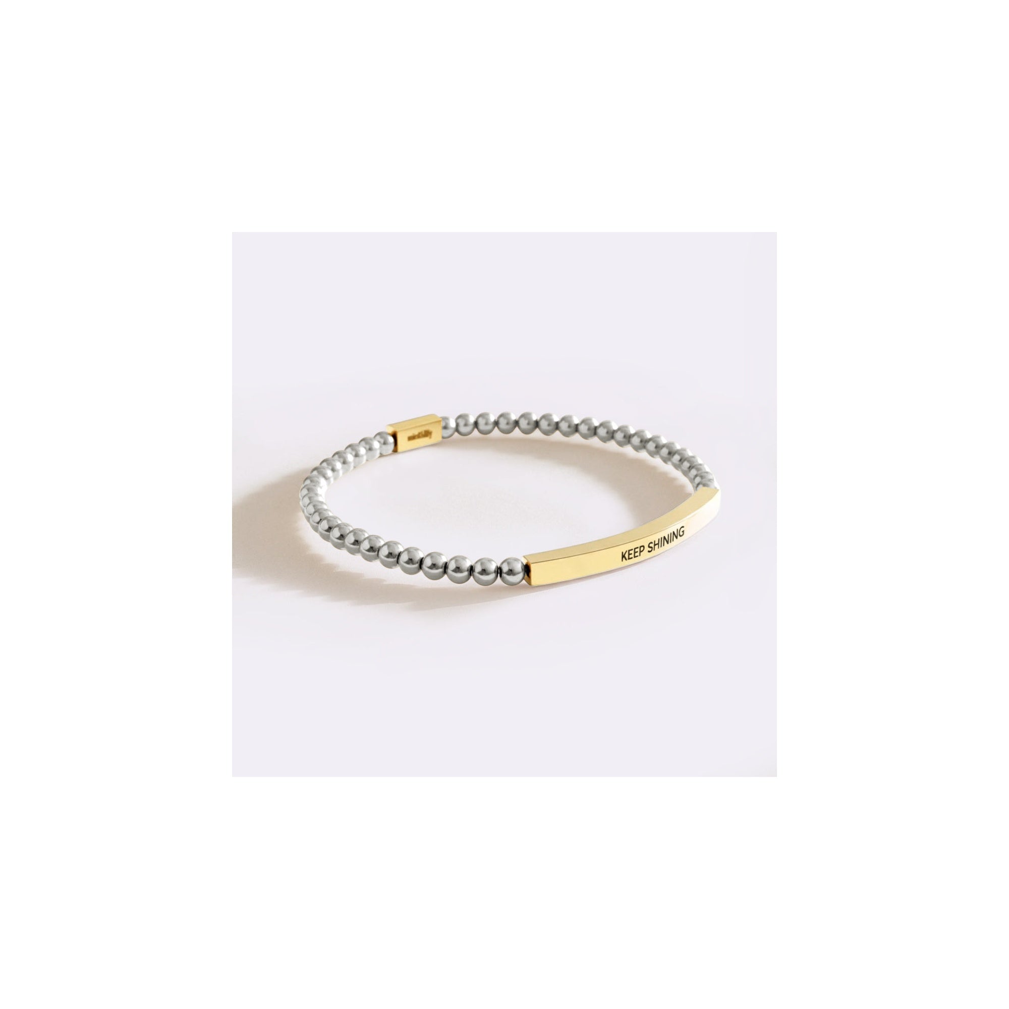 Keep Shining Beaded Inspire Bracelet by Seeyoura