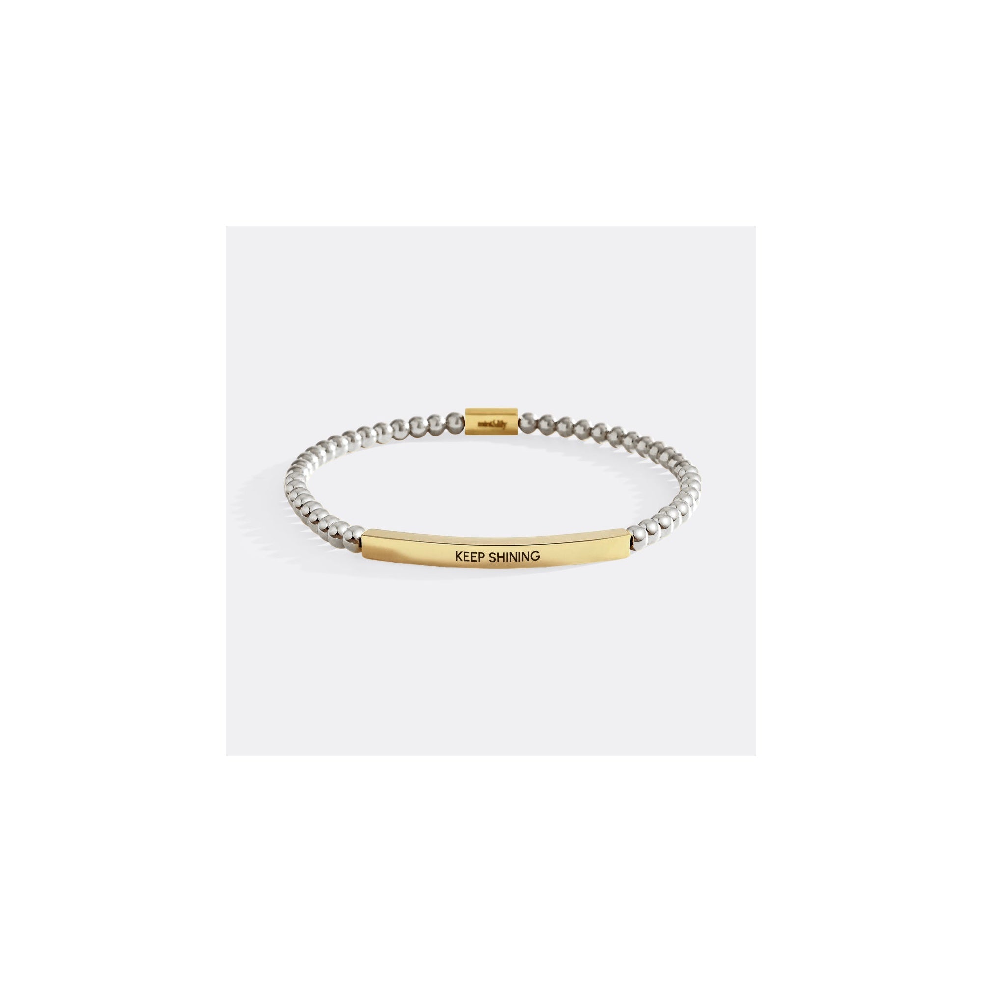 Keep Shining Beaded Inspire Bracelet by Seeyoura