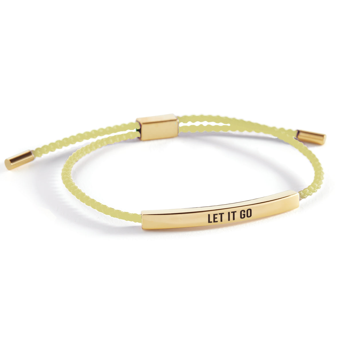 Let It Go Inspire Bracelet in Lemon Yellow, gold by Seeyoura