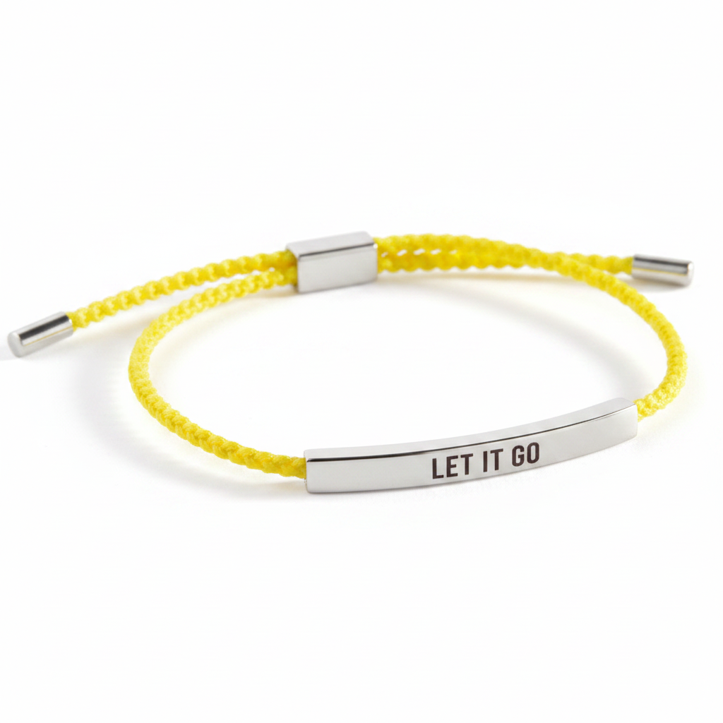 Let It Go Inspire Bracelet in Lemon Yellow, silver by Seeyoura