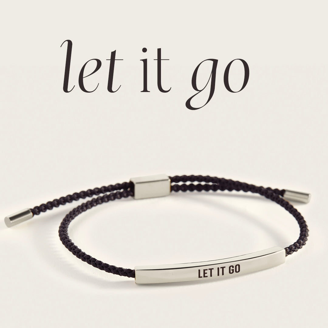 Let It Go Inspire Bracelet in Midnight Black, silver by Seeyoura
