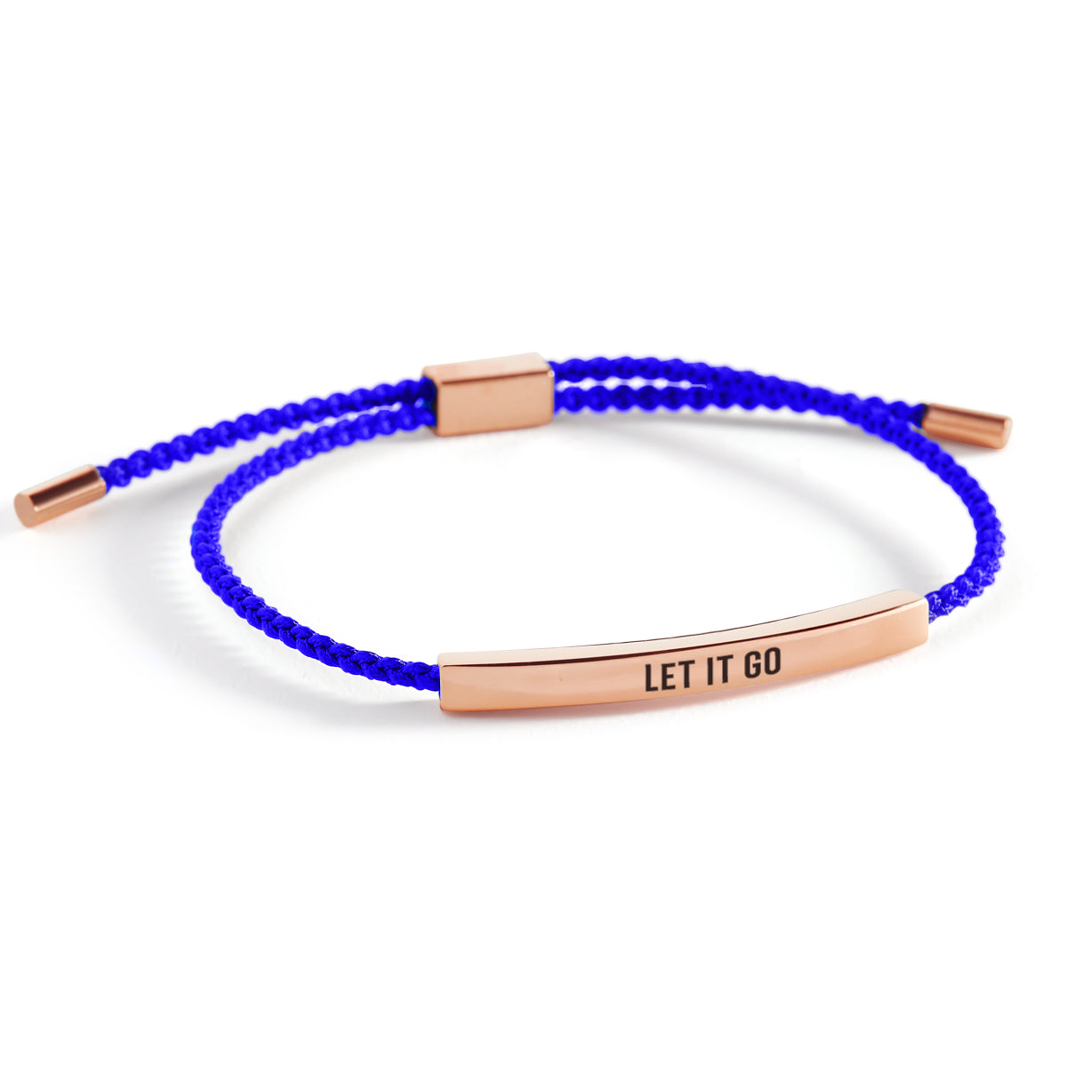 Let It Go Inspire Bracelet in Royal Blue, 18-k-rose-gold-plated by Seeyoura