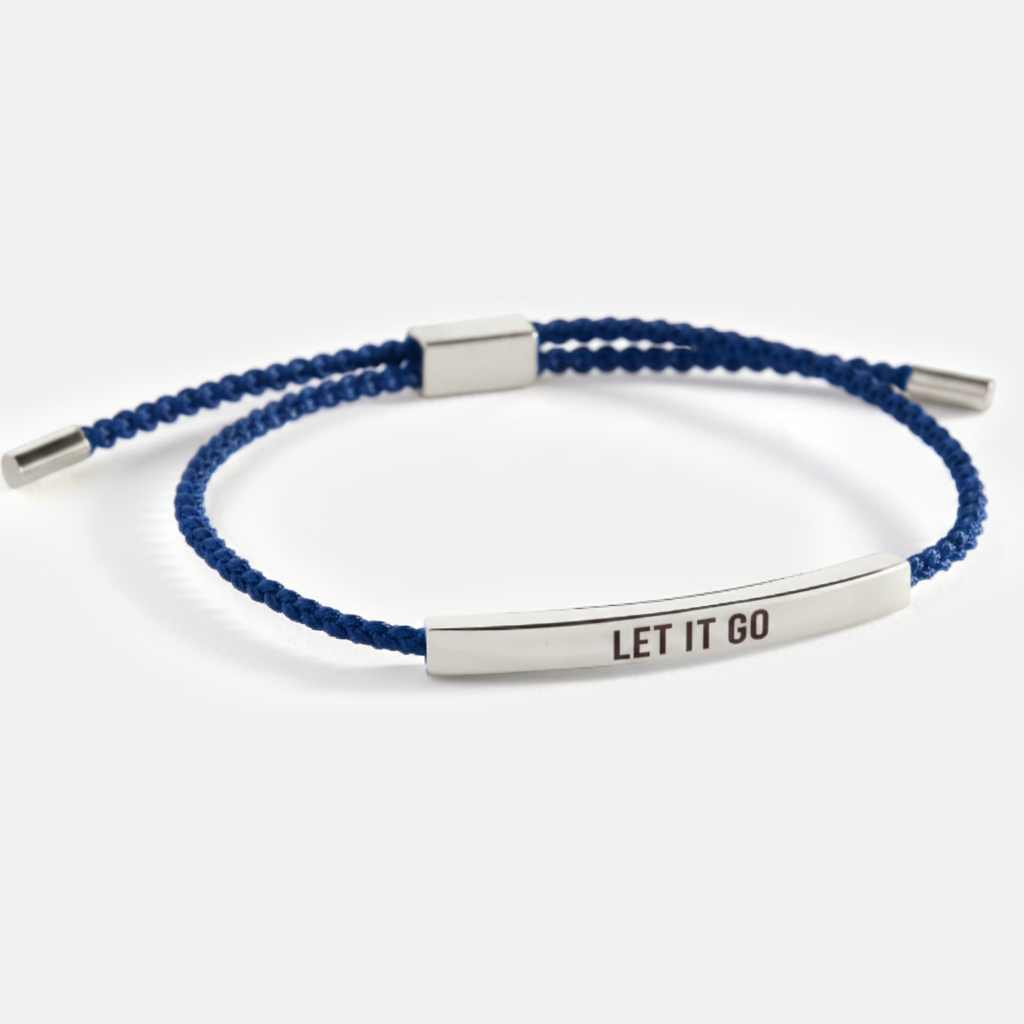 Let It Go Inspire Bracelet in Royal Blue, silver by Seeyoura