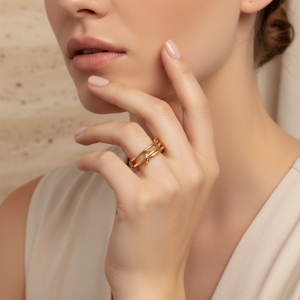 Linked Statement Fidget Rings by Seeyoura