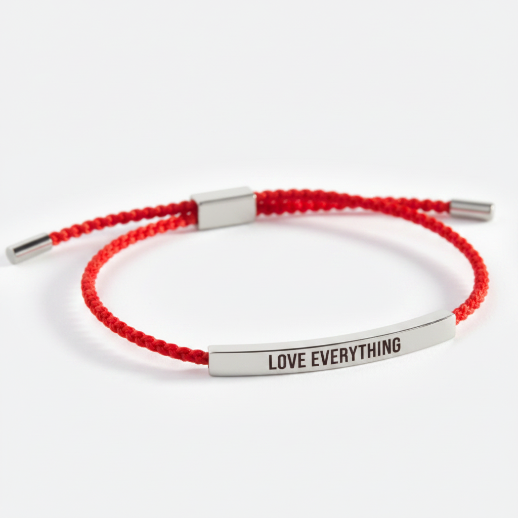 Love Is Everything Inspire Bracelet in Lucky Red, silver by Seeyoura
