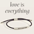 Love Is Everything Inspire Bracelet in Midnight Black, silver by Seeyoura