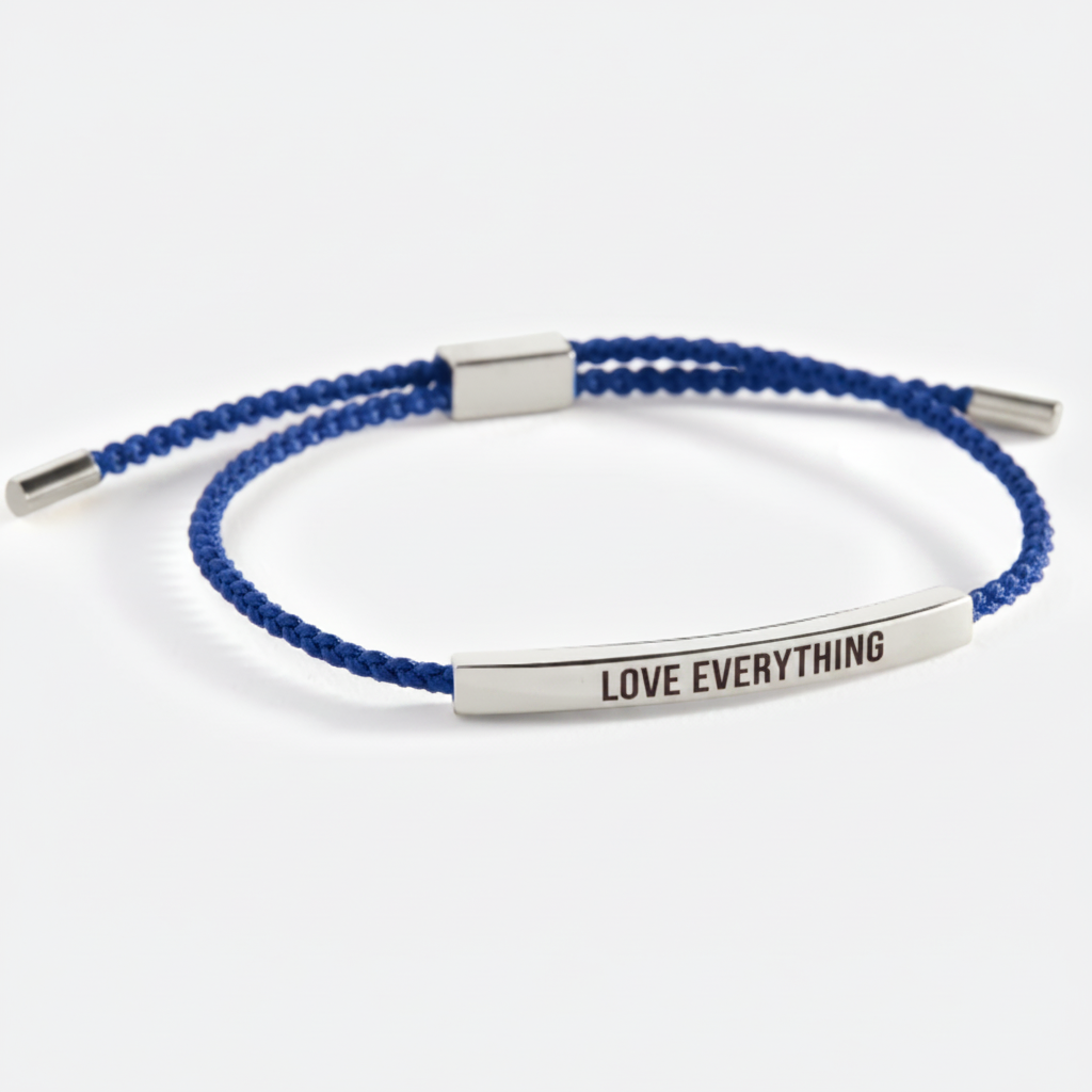 Love Is Everything Inspire Bracelet in Royal Blue, silver by Seeyoura