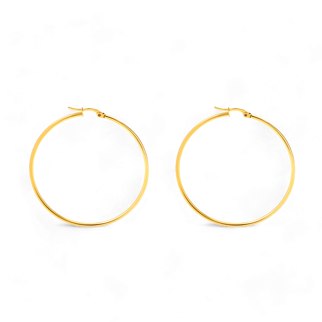 Lynette Large Hoop Earrings by Seeyoura