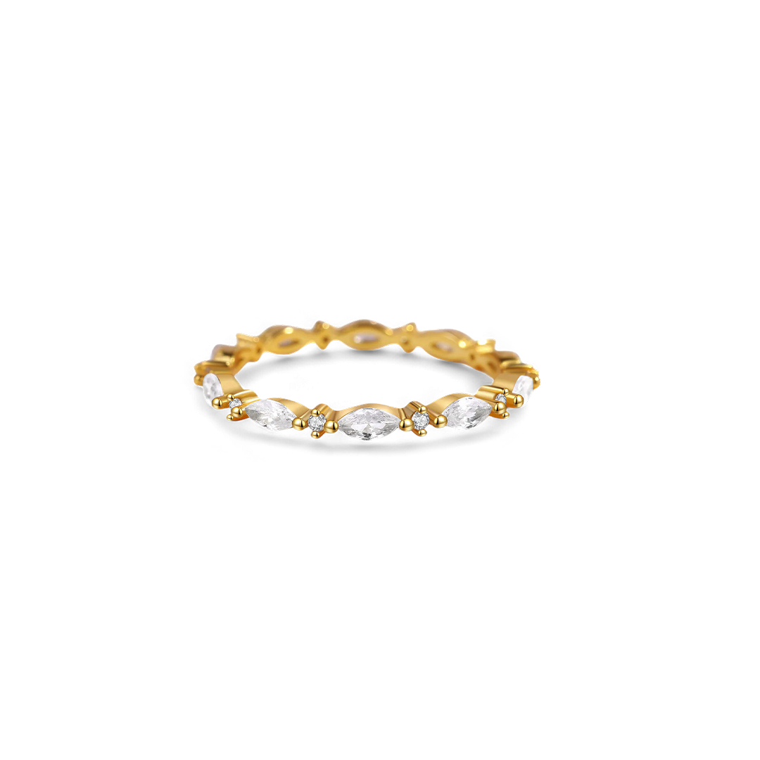 Marquis Gemstone Stacking Ring by Seeyoura
