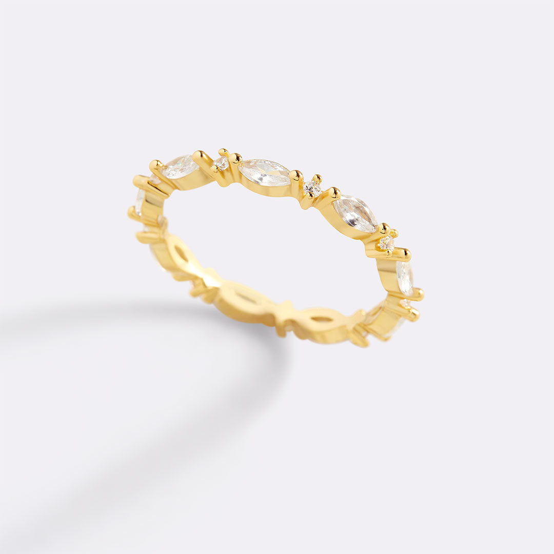 Marquis Gemstone Stacking Ring by Seeyoura