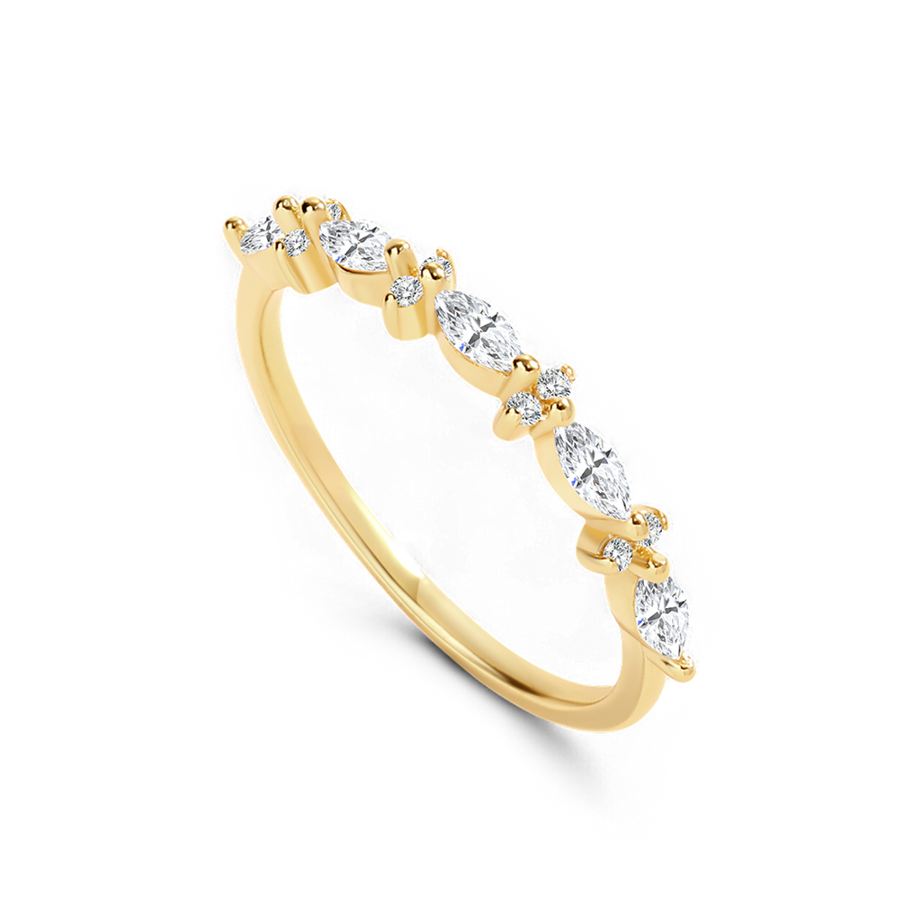 Marquise and Round Diamond Ring by Seeyoura