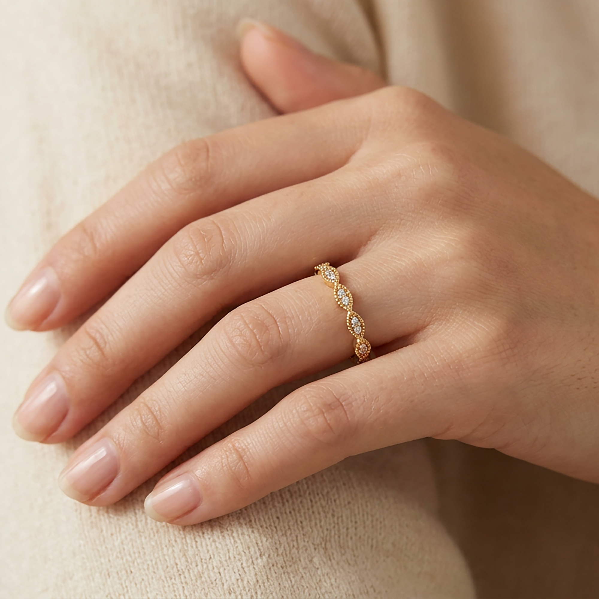 Marquise Shape Eternity Band by Seeyoura
