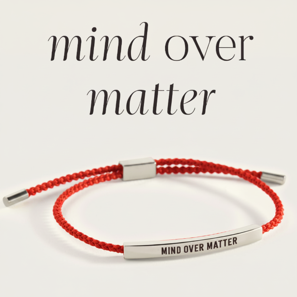 Mind Over Matter Inspire Bracelet in Lucky Red, silver by Seeyoura