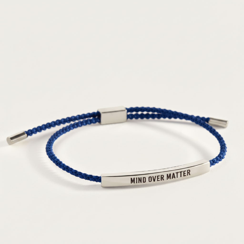 Mind Over Matter Inspire Bracelet in Royal Blue, silver by Seeyoura