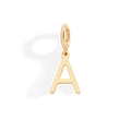 Minimalist Initial Charm in A by Seeyoura