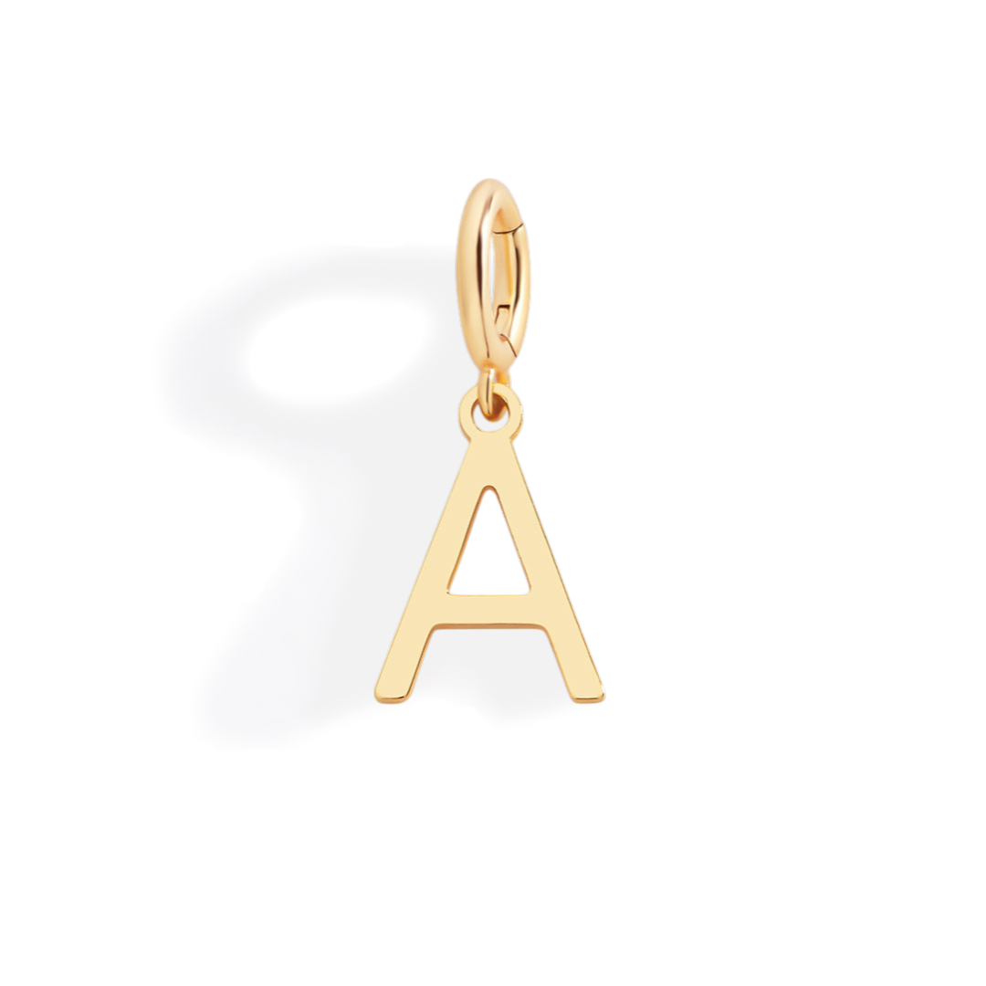 Minimalist Initial Charm in A by Seeyoura