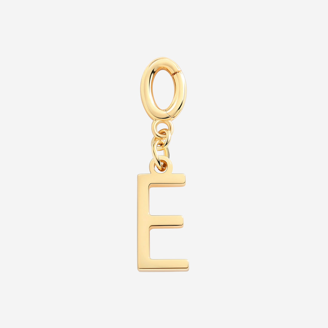 Minimalist Initial Charm in E by Seeyoura