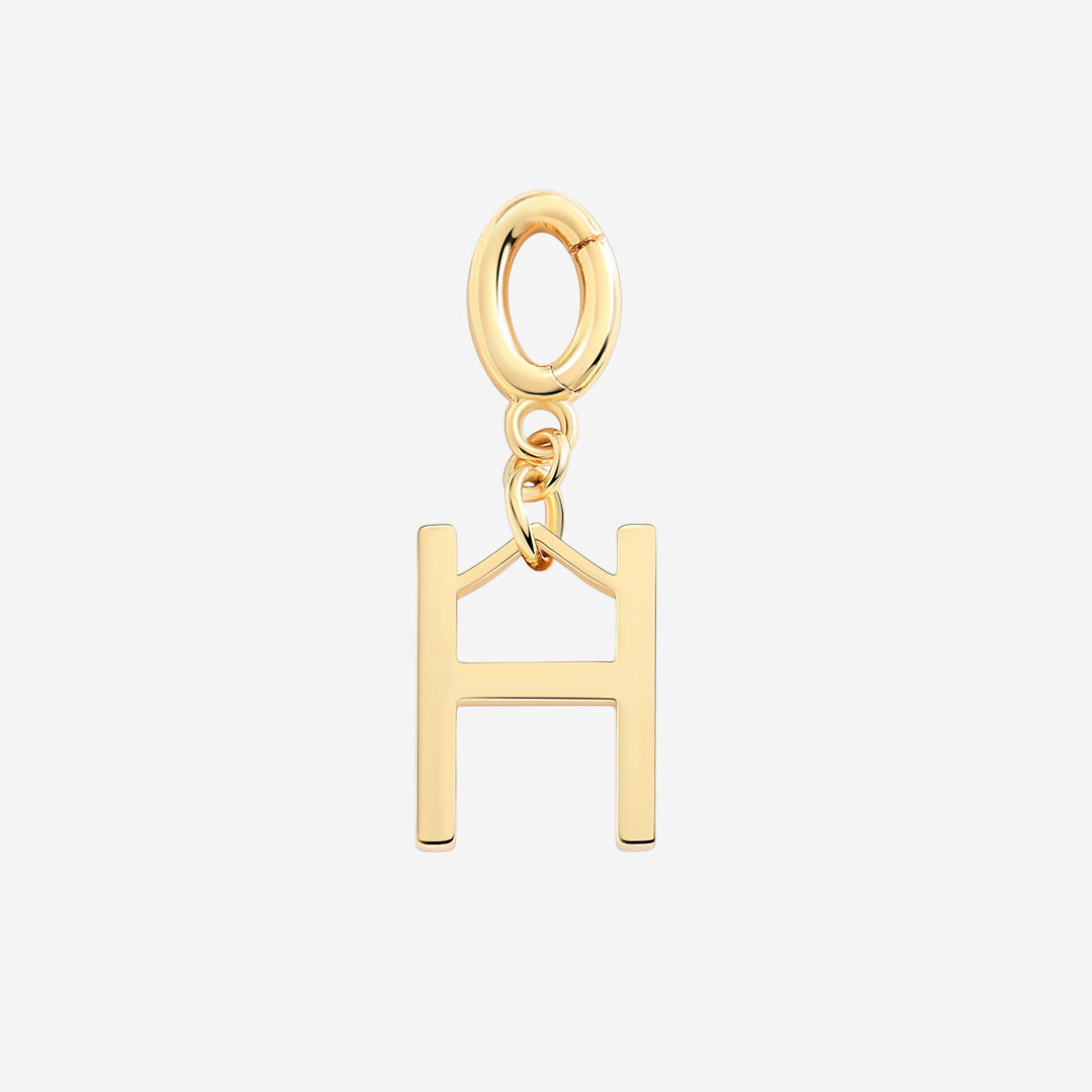 Minimalist Initial Charm in H by Seeyoura