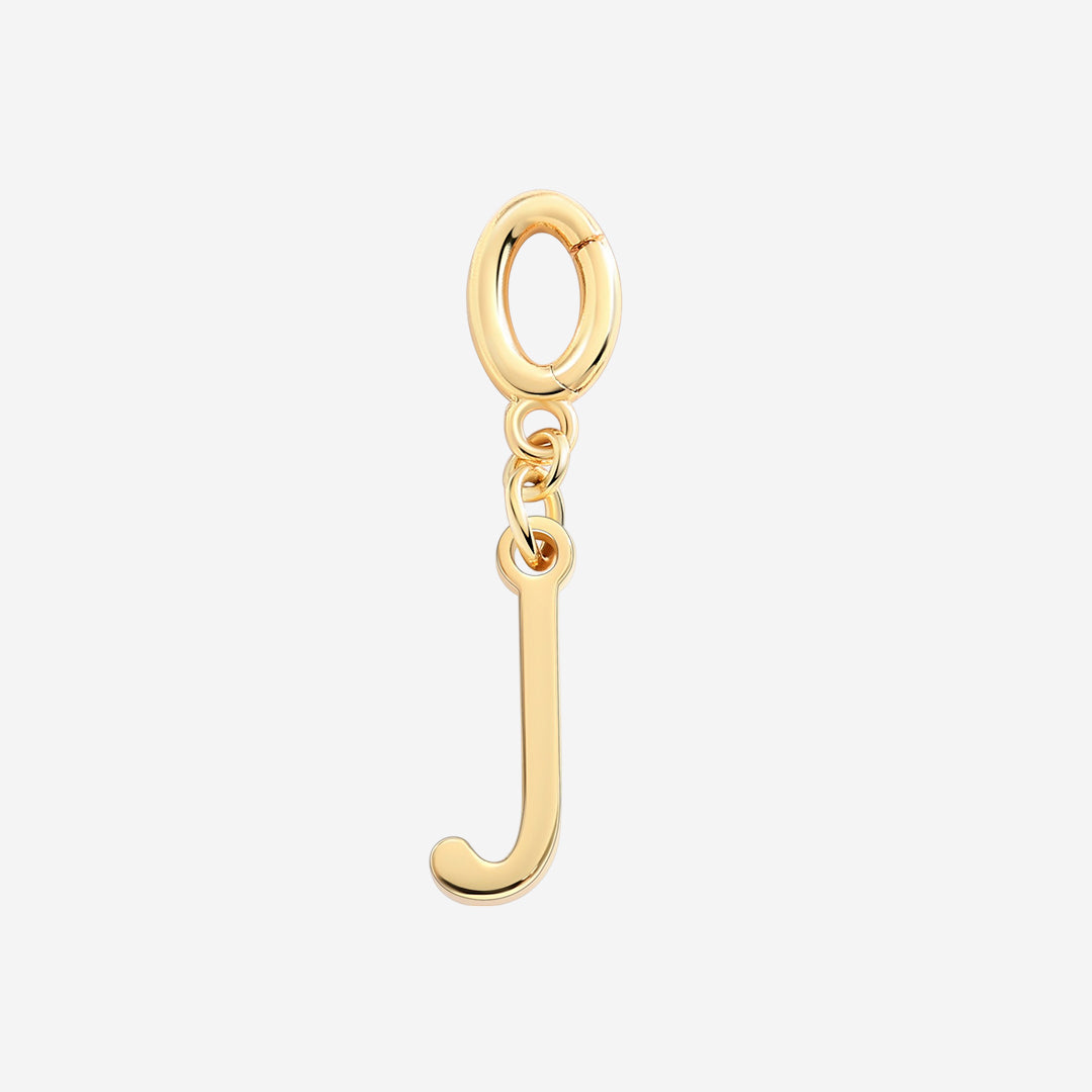 Minimalist Initial Charm in J by Seeyoura