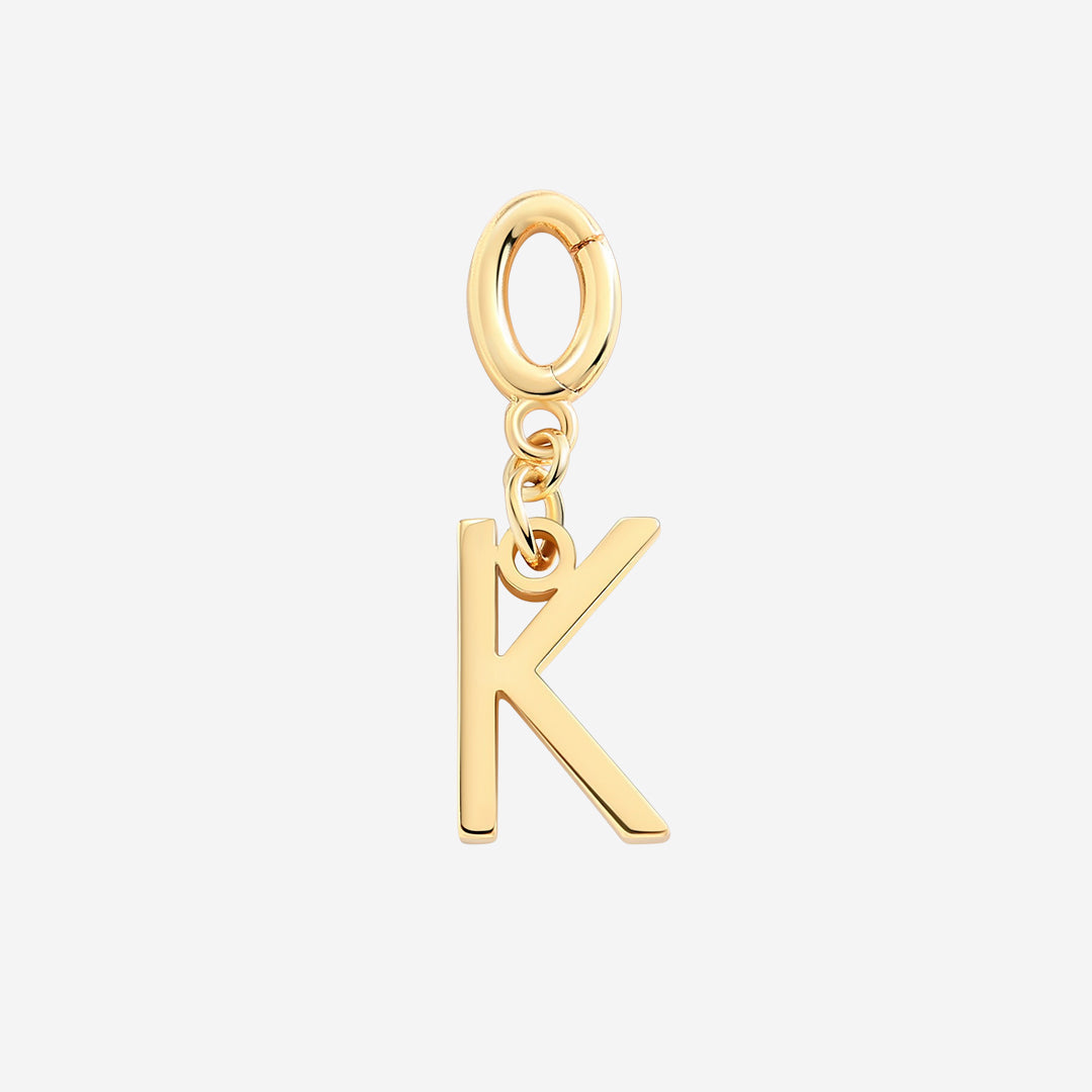 Minimalist Initial Charm in K by Seeyoura