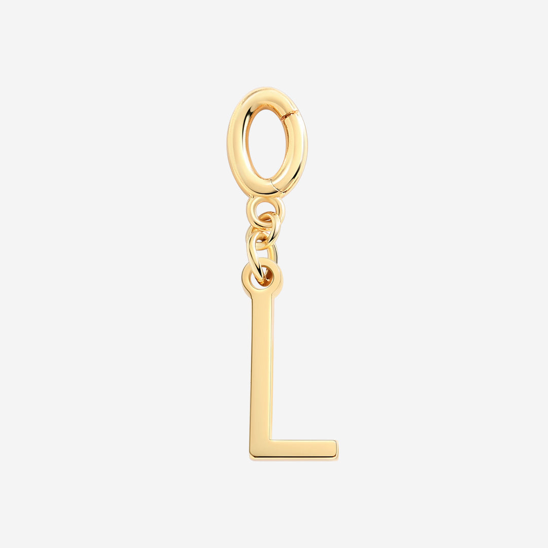 Minimalist Initial Charm in L by Seeyoura