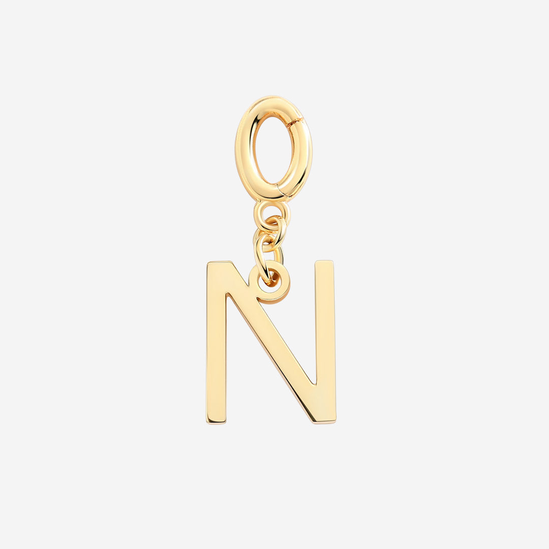 Minimalist Initial Charm in N by Seeyoura